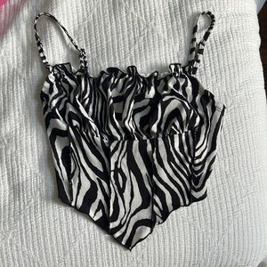 Zebra tank top